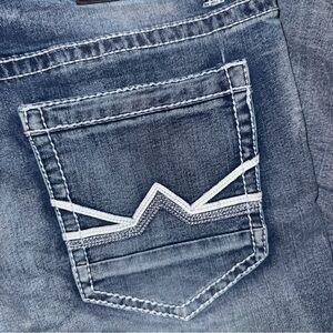 acid wash straight leg jeans.